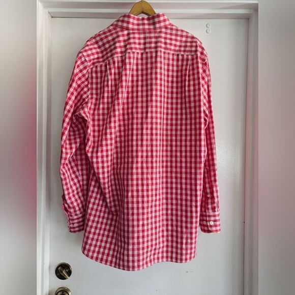 Bonobos Men's Casual Dress Shirt 16.5 34 Gingham Check Red White Button Up - Picture 4 of 4